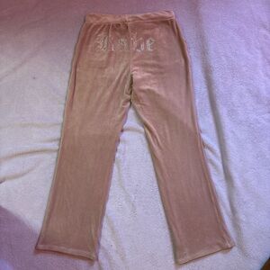 PINK Victoria's Secret Tan Flare Pants